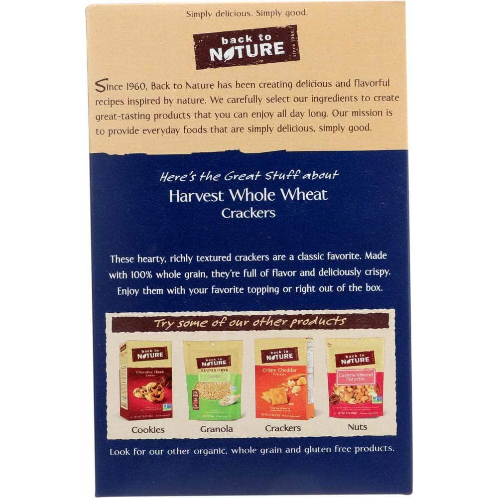 Back To Nature Back To Nature Harvest Whole Wheat Crackers, 8.5 oz