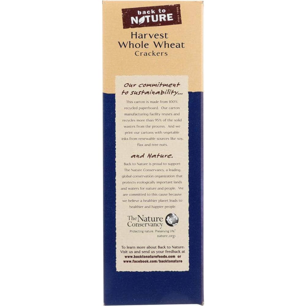 Back To Nature Back To Nature Harvest Whole Wheat Crackers, 8.5 oz