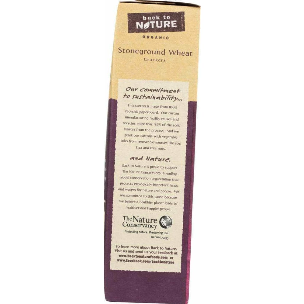 Back To Nature Back To Nature Organic Stoneground Wheat Crackers, 6 oz