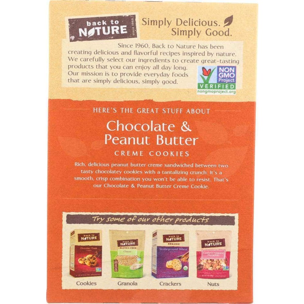 Back To Nature Back To Nature Peanut Butter Creme Cookies, 9.6 oz