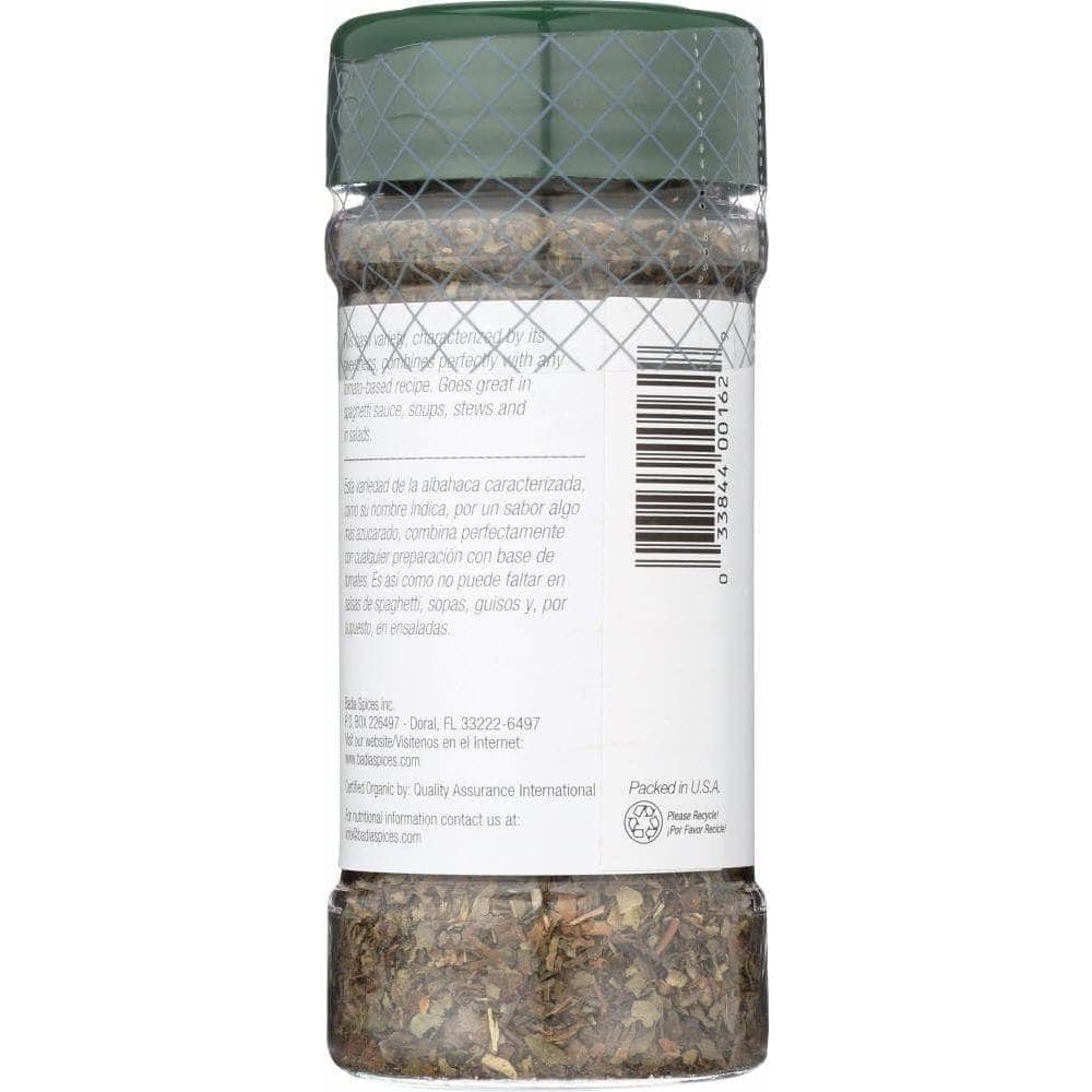 Badia Badia Basil Leaves Organic, 0.75 oz