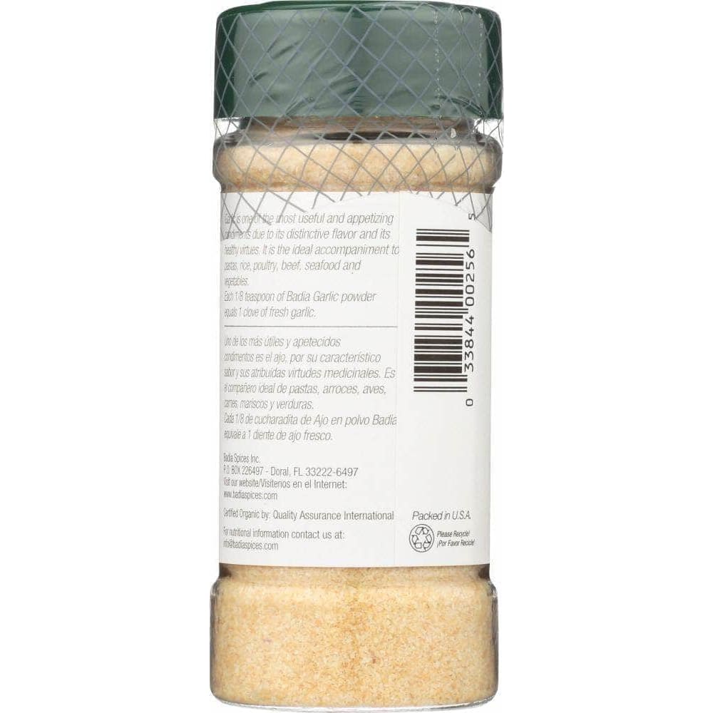 Badia Badia Organic Garlic Powder, 3 oz