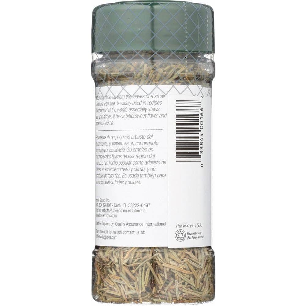 Badia Badia Rosemary Leaves Organic, 1 oz