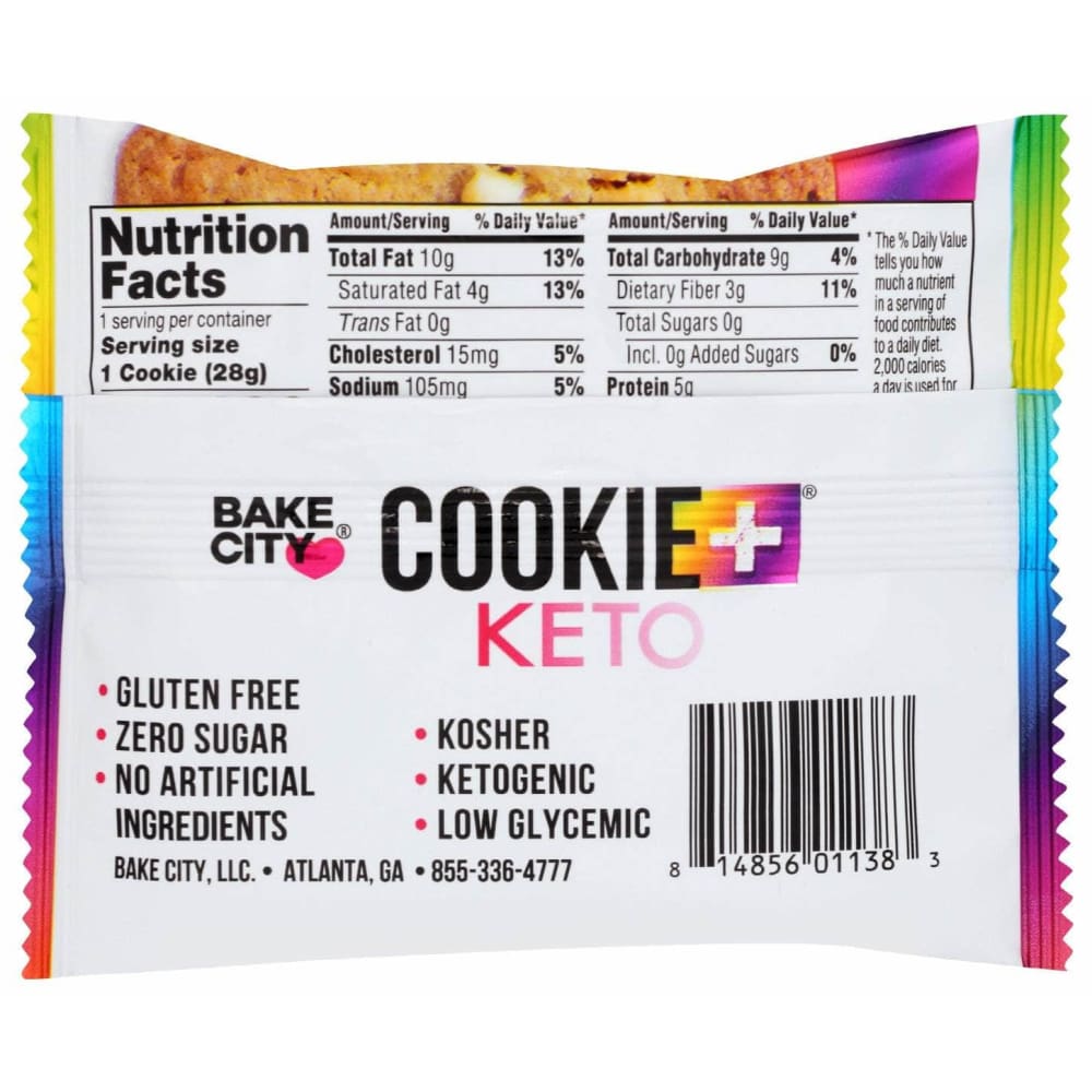 BAKE CITY USA Grocery > Snacks > Cookies > Cookies BAKE CITY USA: Cookie Keto Hwaiian, 1 oz