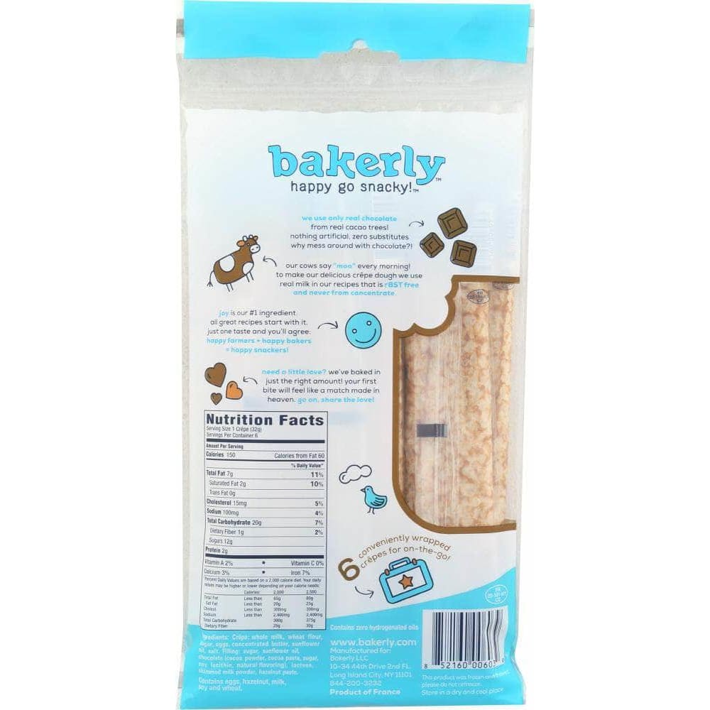 Bakerly Bakerly Crepes Chocolate Filled, 6.78 oz