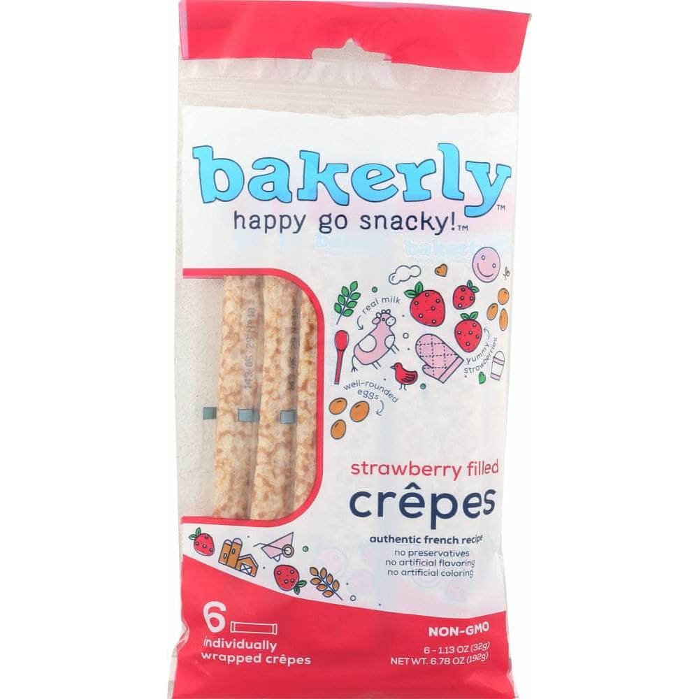 Bakerly Bakerly Crepes Strawberry Filled, 6 pk