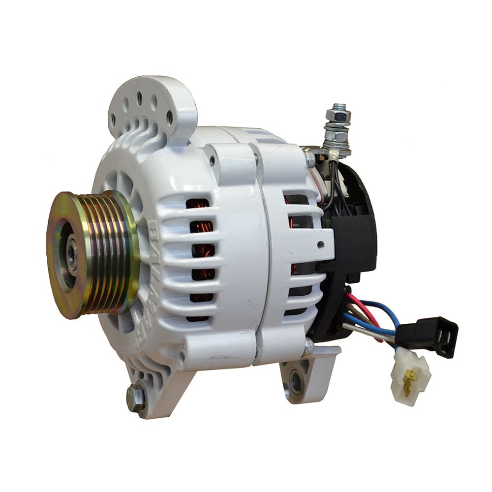 Balmar Alternator 120 Amp 12V 3.15 Dual foot Saddle Single K6 Pulley w/ Isolated Grounding - Electrical | Alternators - Balmar