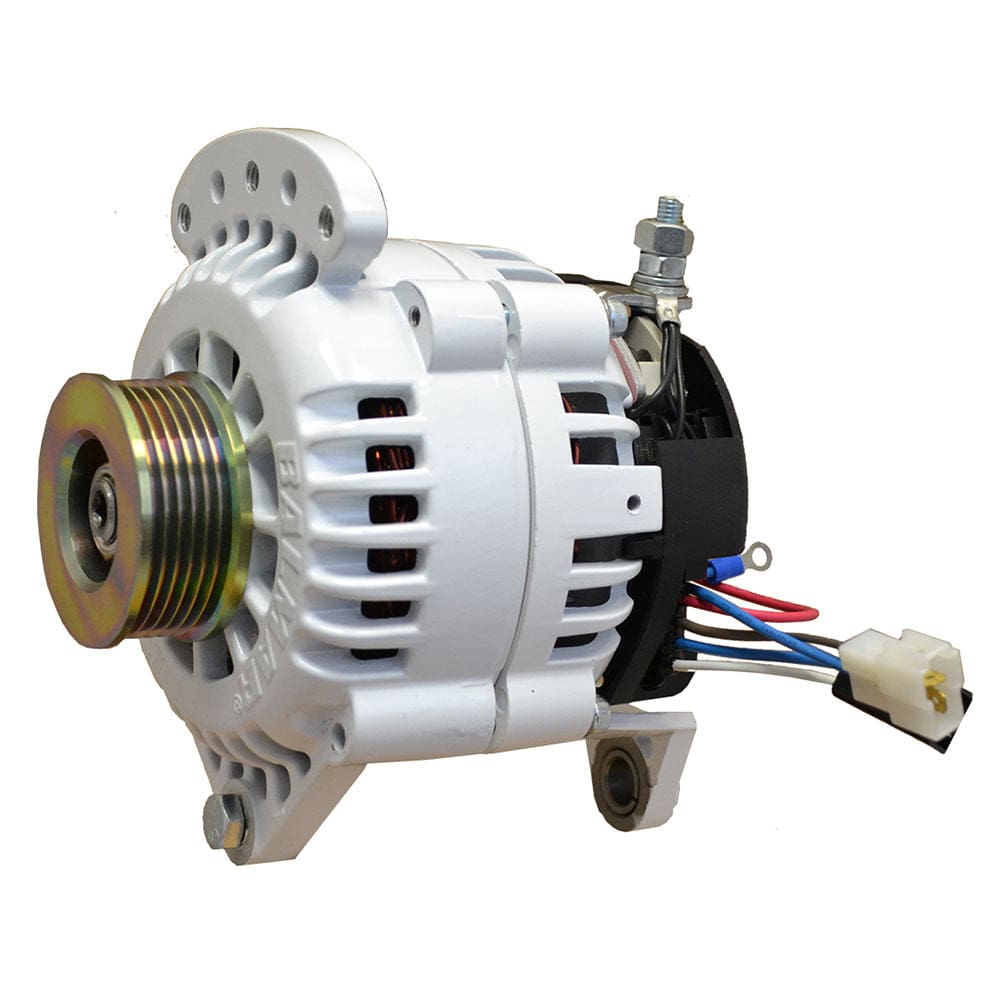 Balmar Alternator 120 AMP 12V 4 Dual Foot Saddle K6 Pulley w/ Isolated Ground - Electrical | Alternators - Balmar