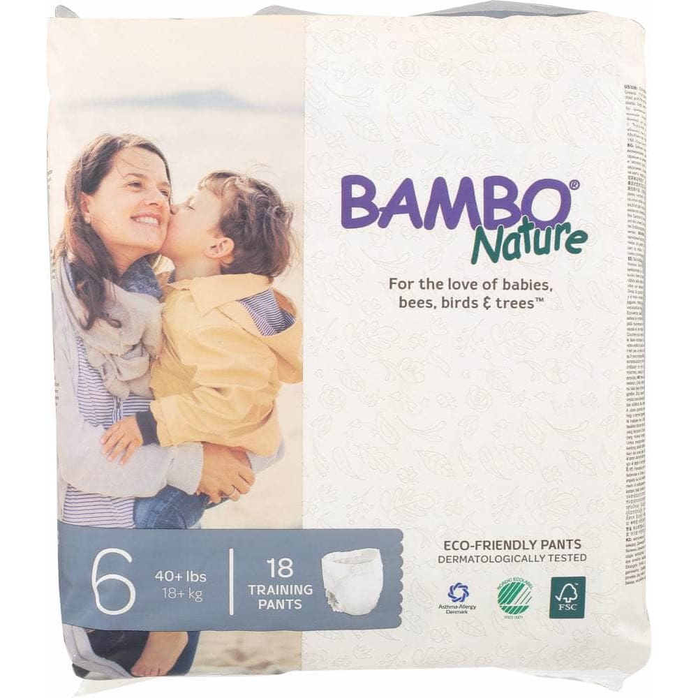 Bambo Nature Bambo Nature Diaper Training Pant Size 6, 18 pk