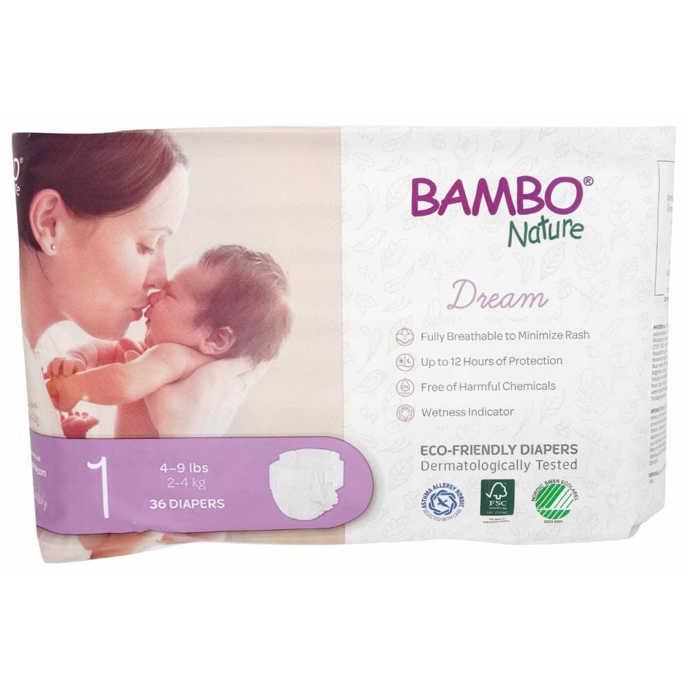 BAMBO NATURE Baby > Baby Diapers & Diaper Care BAMBO NATURE: Diapers Baby Size 1, 36 pk