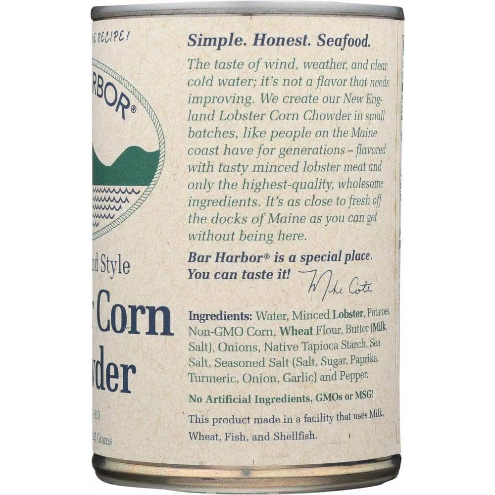 Bar Harbor Bar Harbor Soup Chowder Lobster & Corn, 15 oz