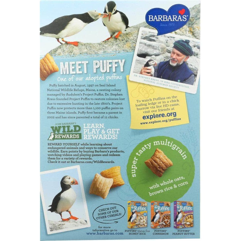 Barbaras Barbaras Bakery Puffins Cereal Multigrain, 10 Oz