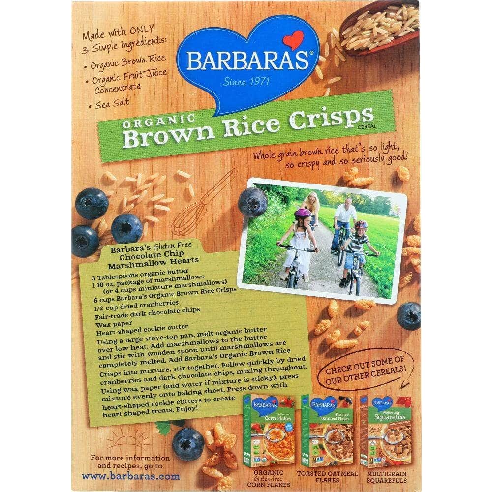 Barbaras Barbara's Organic Brown Rice Crisps Cereal, 10 oz