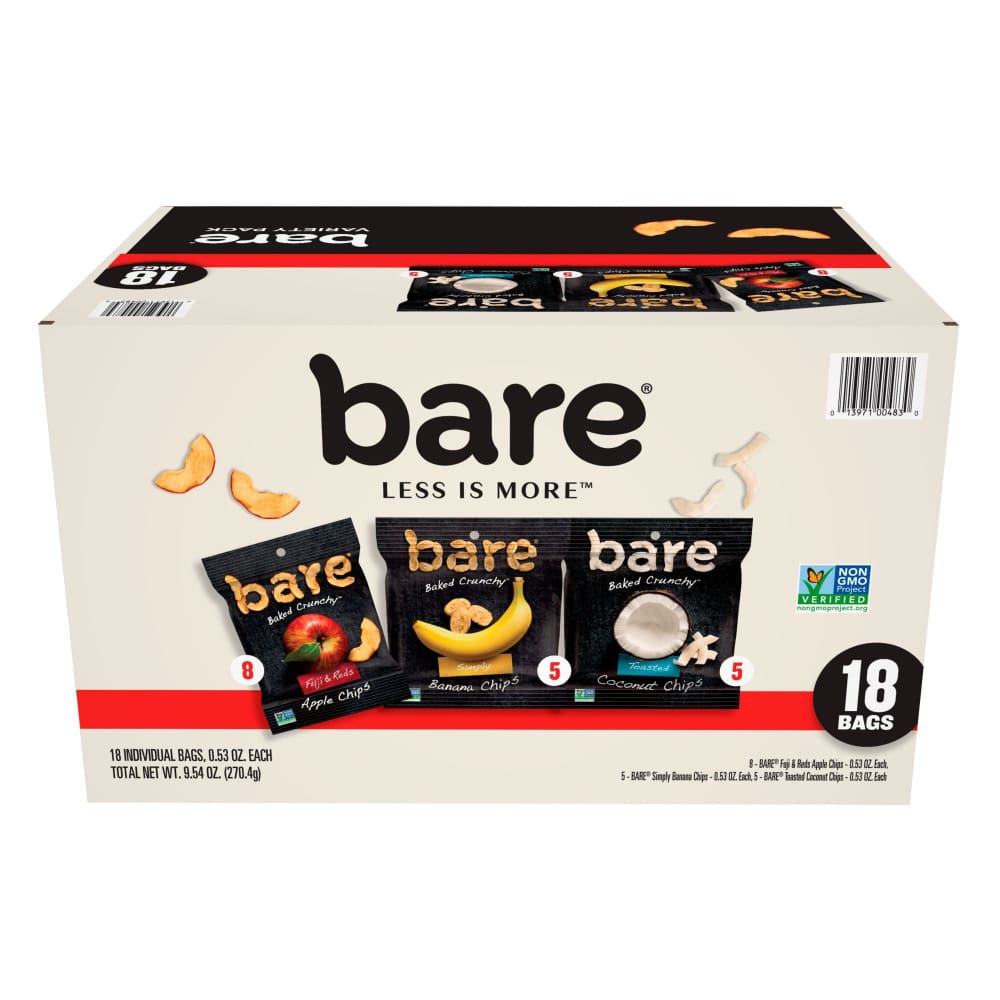 Bare Baked Crunchy Fruit Snacks Variety Pack 18 pk./0.53 oz. - Bare