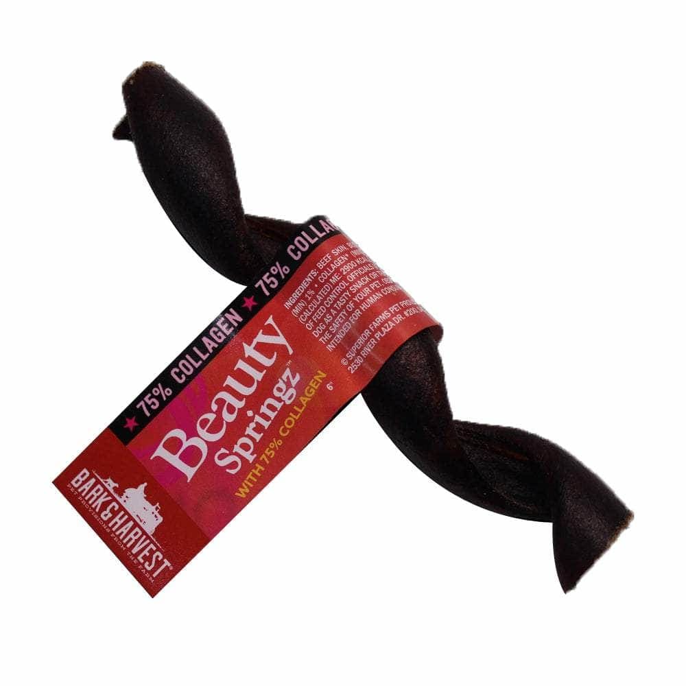 BARK AND HARVEST Pet > Pet Rawhides & Animal Chews BARK AND HARVEST: BeautySpringz With Collagen 6 Inches, 1 pc