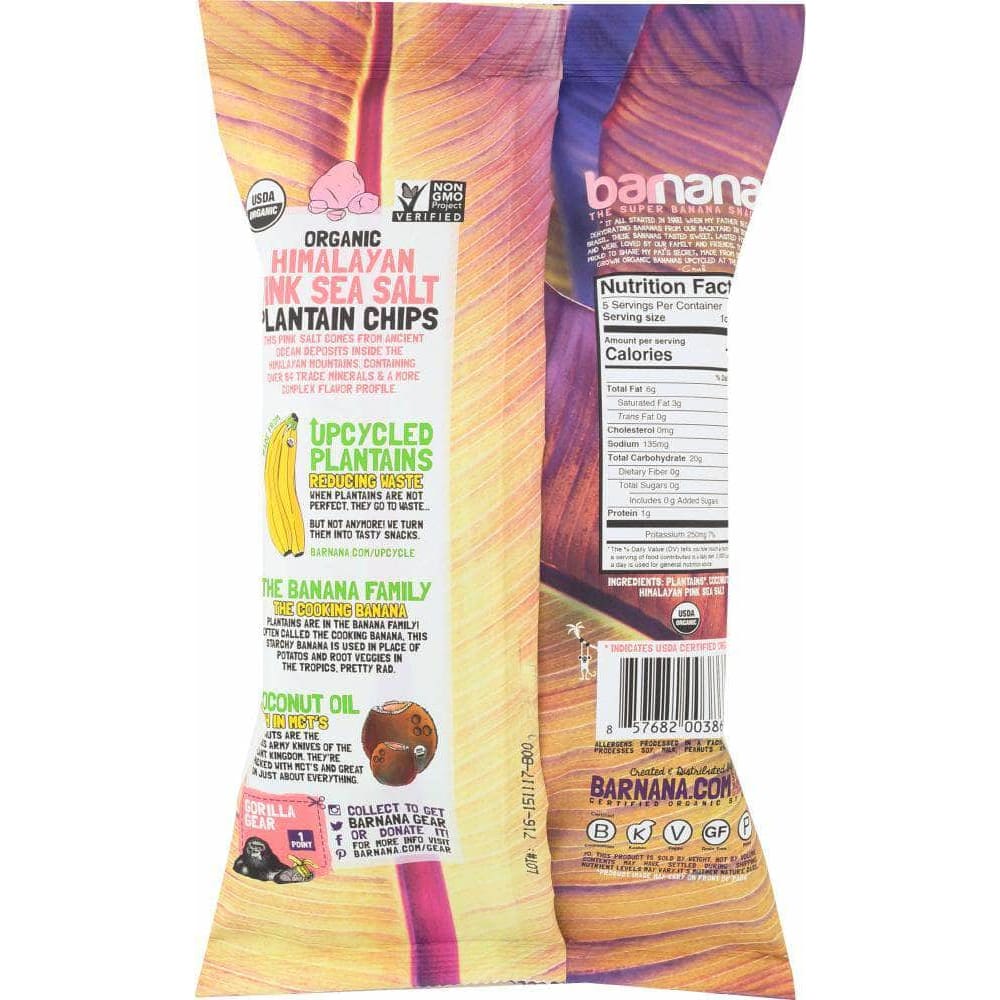 Barnana Barnana Himalayan Pink Sea Salt Plantain Chips 5 Oz