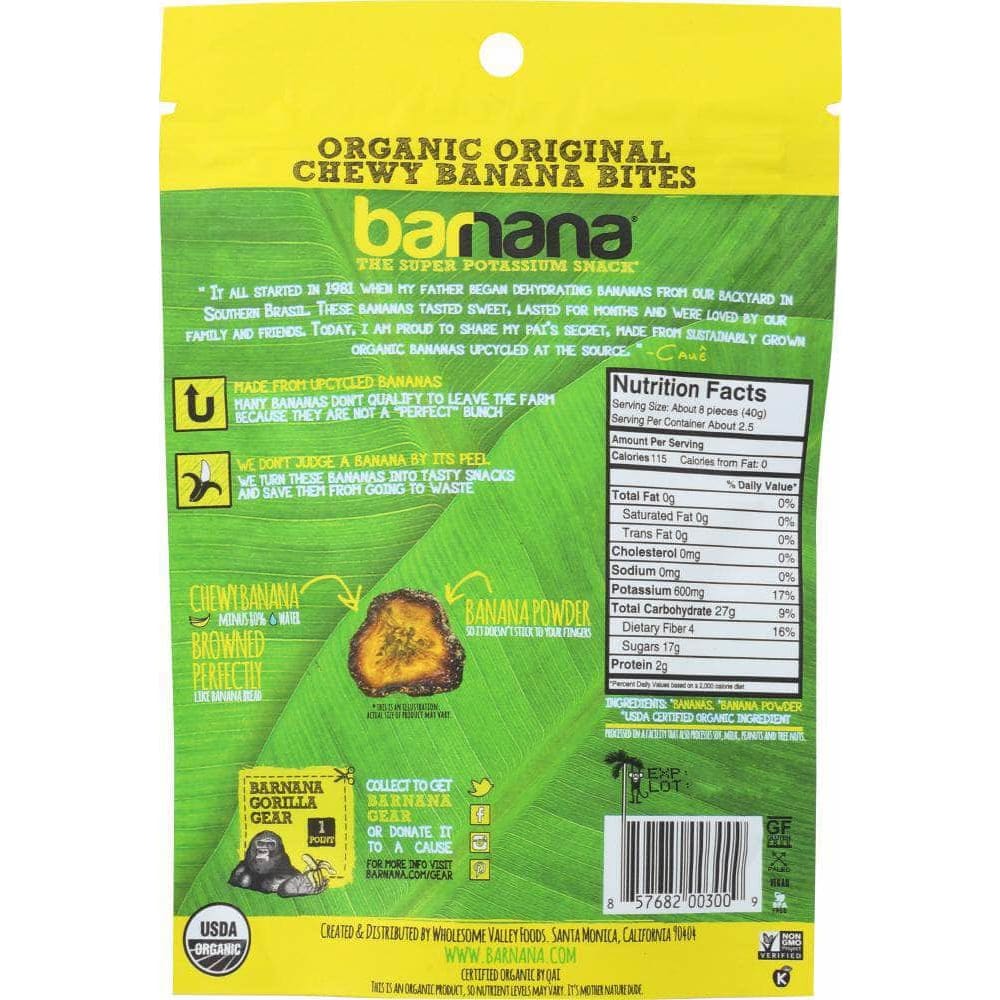 Barnana Barnana Organic Chewy Banana Bites, 3.5 oz