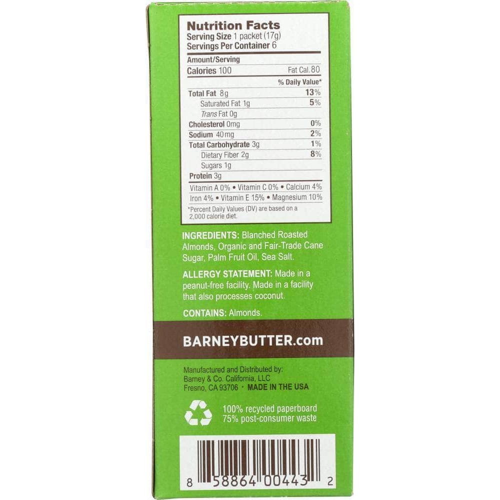 Barney Butter Barney Butter Almond Butter Crunchy 6 Pack 3.6 Oz