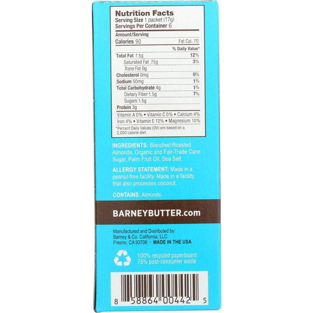 Barney Butter Barney Butter Almond Butter Smooth 6 Pack 3.6 Oz