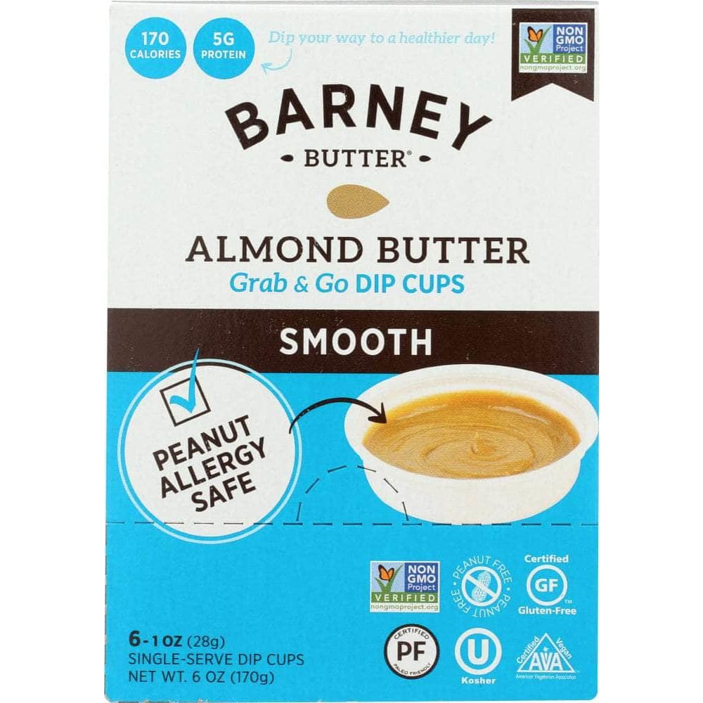 Barney Butter Barney Butter Almond Butter Smooth Dip Cups 6 Pack 6 Oz