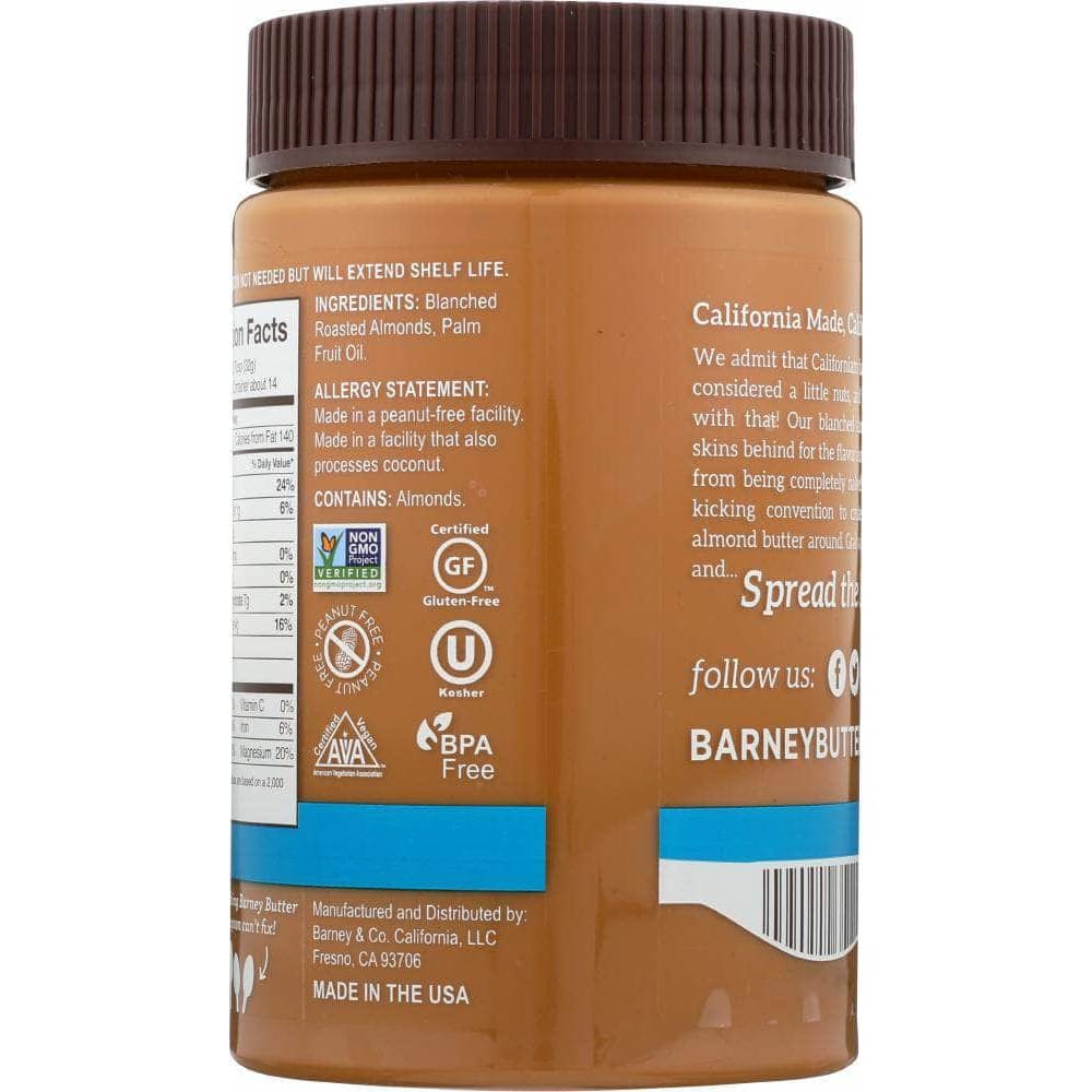 Barney Butter Barney Butter Nut Butter Bare Smooth, 16 oz