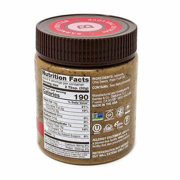 Barney Butter Barney Butter Raw + Chia Almond Butter, 10 oz