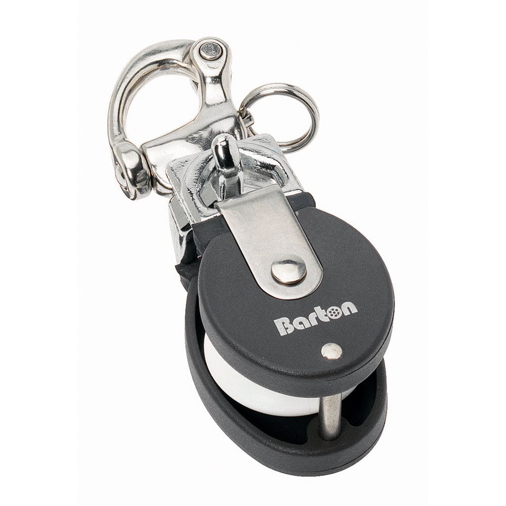 Barton Marine Size 2 Snatch Block w/ Stainless Snap Shackle - 35mm Sheave - Sailing | Blocks - Barton Marine