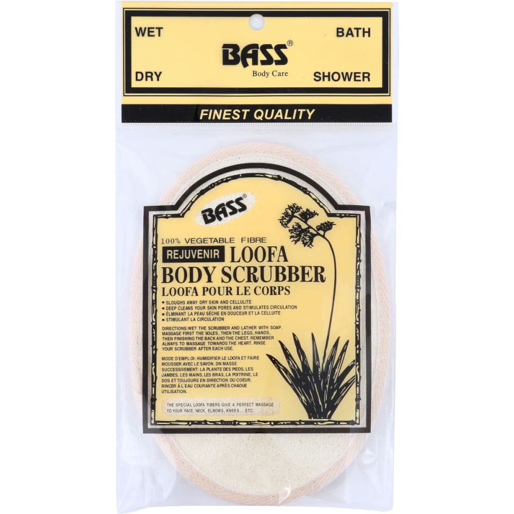 BASS BRUSHES: Loofa Bath Body Hand Pad 1 ea - Beauty & Body Care > Soap and Bath Preparations - Bass Brushes