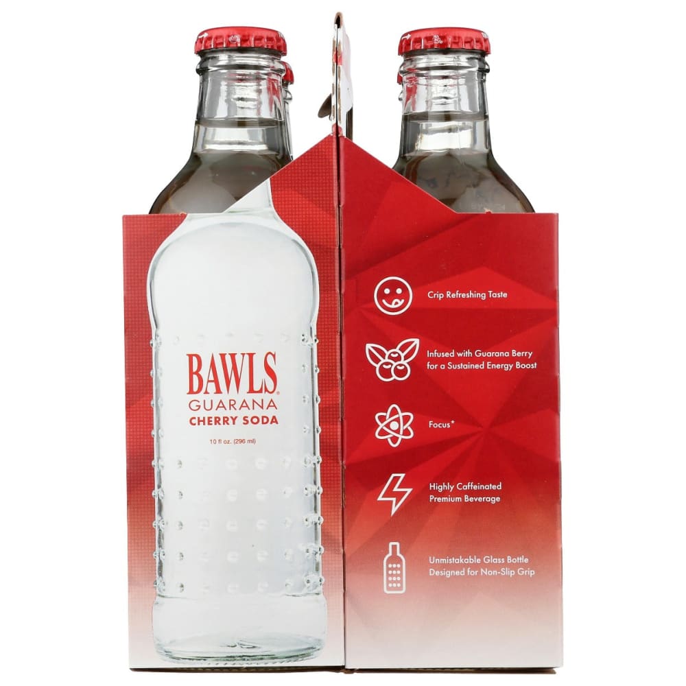 BAWLS GUARANA: Cherry 4 Pack 40 oz - Grocery > Beverages > Sodas - BAWLS GUARANA