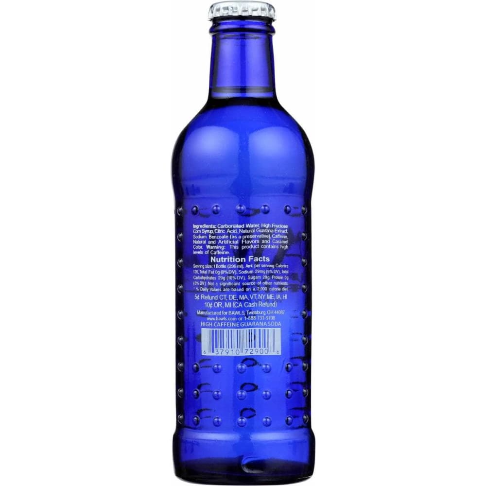 BAWLS GUARANA Grocery > Beverages > Sodas BAWLS GUARANA Original Soda, 10 fo