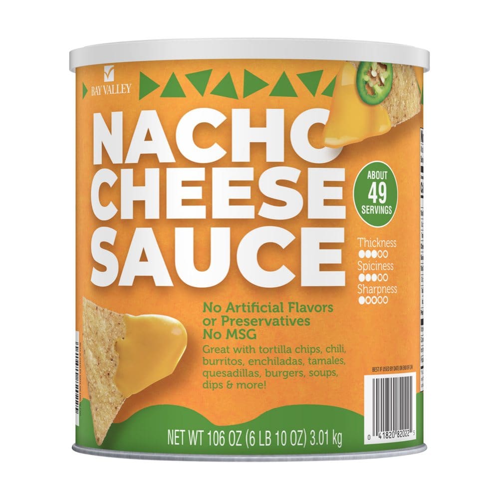 Bay Valley Nacho Cheese Sauce (106 oz.) - Concession Food Supplies - Bay