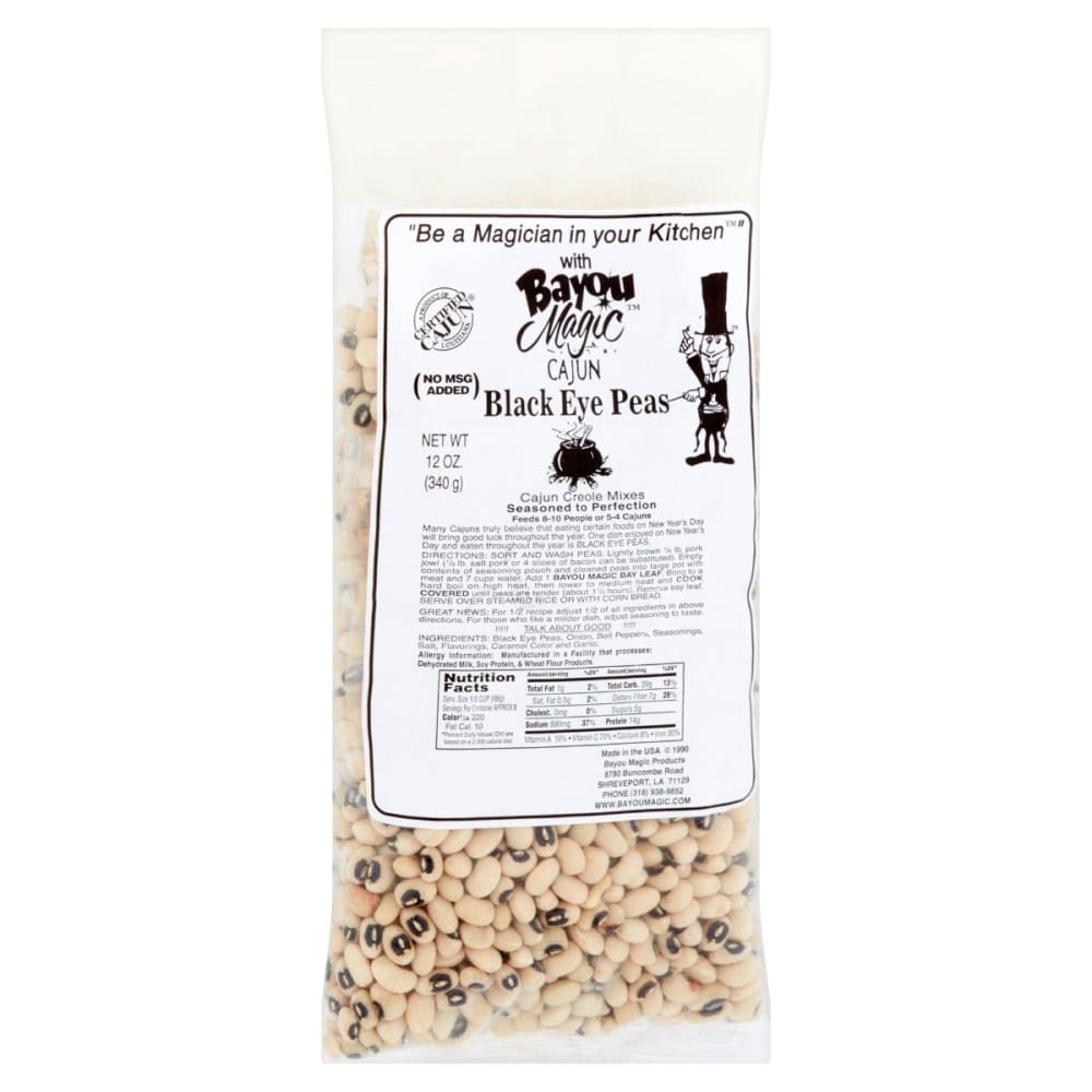 BAYOU MAGIC: Pea Cajun Black Eyed Hot 12 oz - Grocery > Snacks > Nuts > Seeds - Bayou Magic