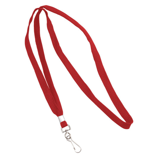 Deluxe Lanyard With J-Hook Red 24Bx (Pack of 3)