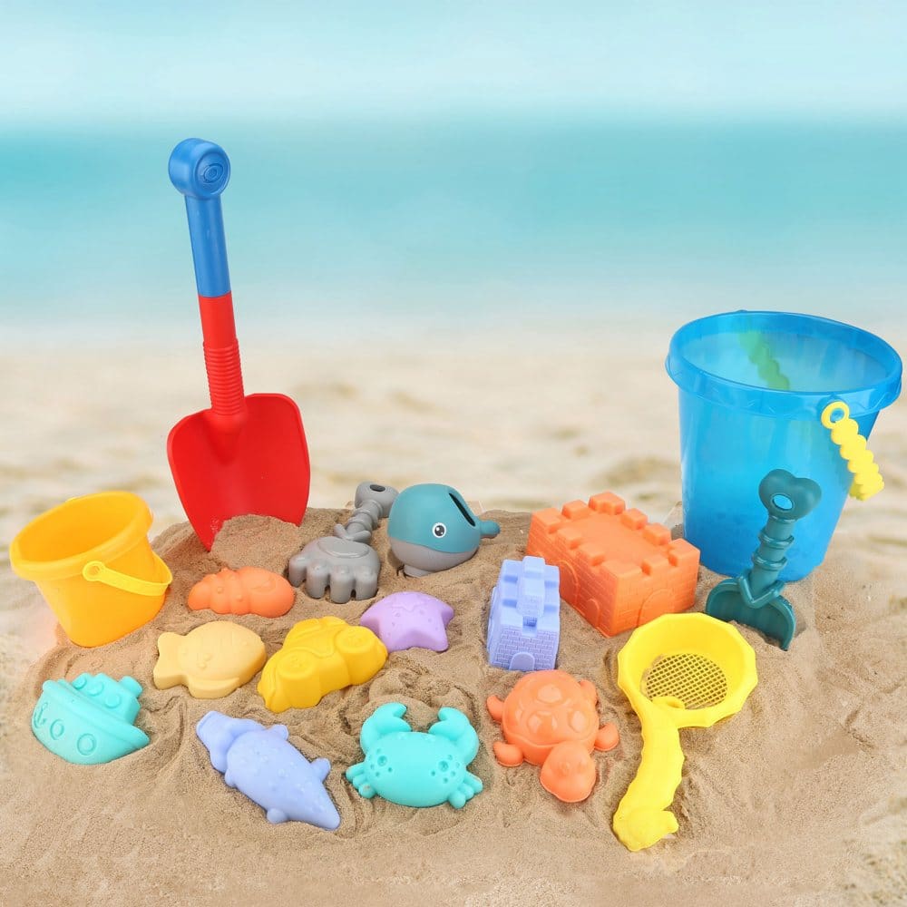 Beach Bucket Set (18 pc.) - Beach Chairs & Accessories - Beach