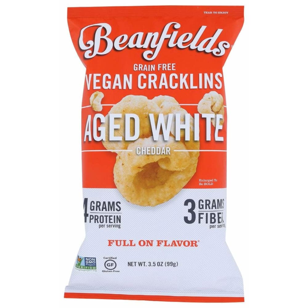 BEANFIELDS Beanfields Cracklins Aged Wht Chdr, 3.5 Oz