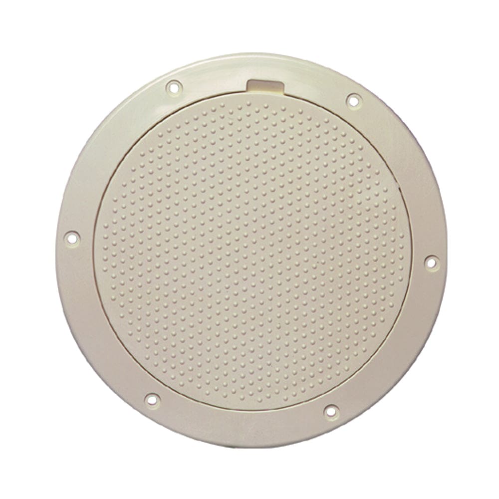 Beckson 6 Non-Skid Pry-Out Deck Plate - Beige - Marine Hardware | Deck Plates - Beckson Marine