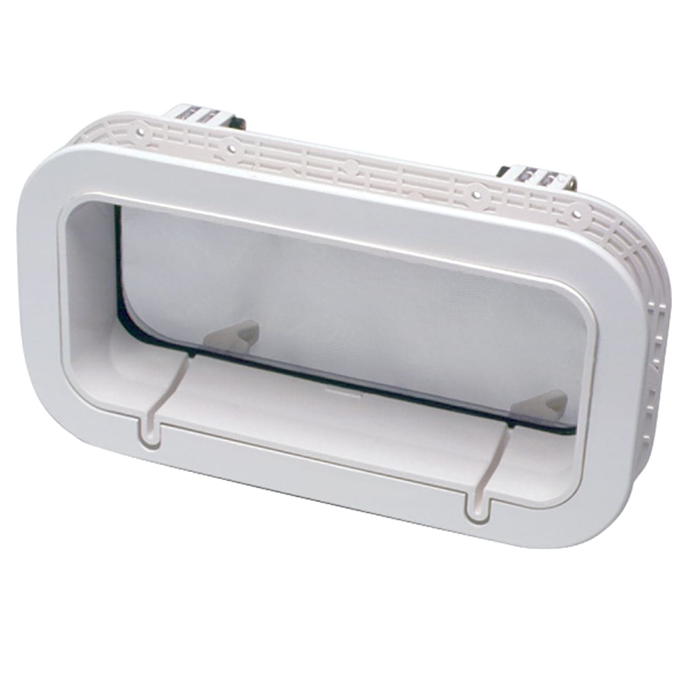 Beckson Drain Port - 4 x 14 x 1-Depth - White/ Clear - Marine Hardware | Hatches - Beckson Marine