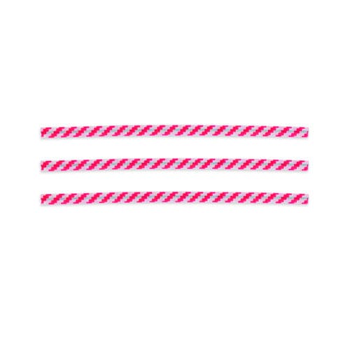 Bedford Industries 4 Red/White Stripe Bag Ties 2000ct - Misc/Packaging - Bedford Industries