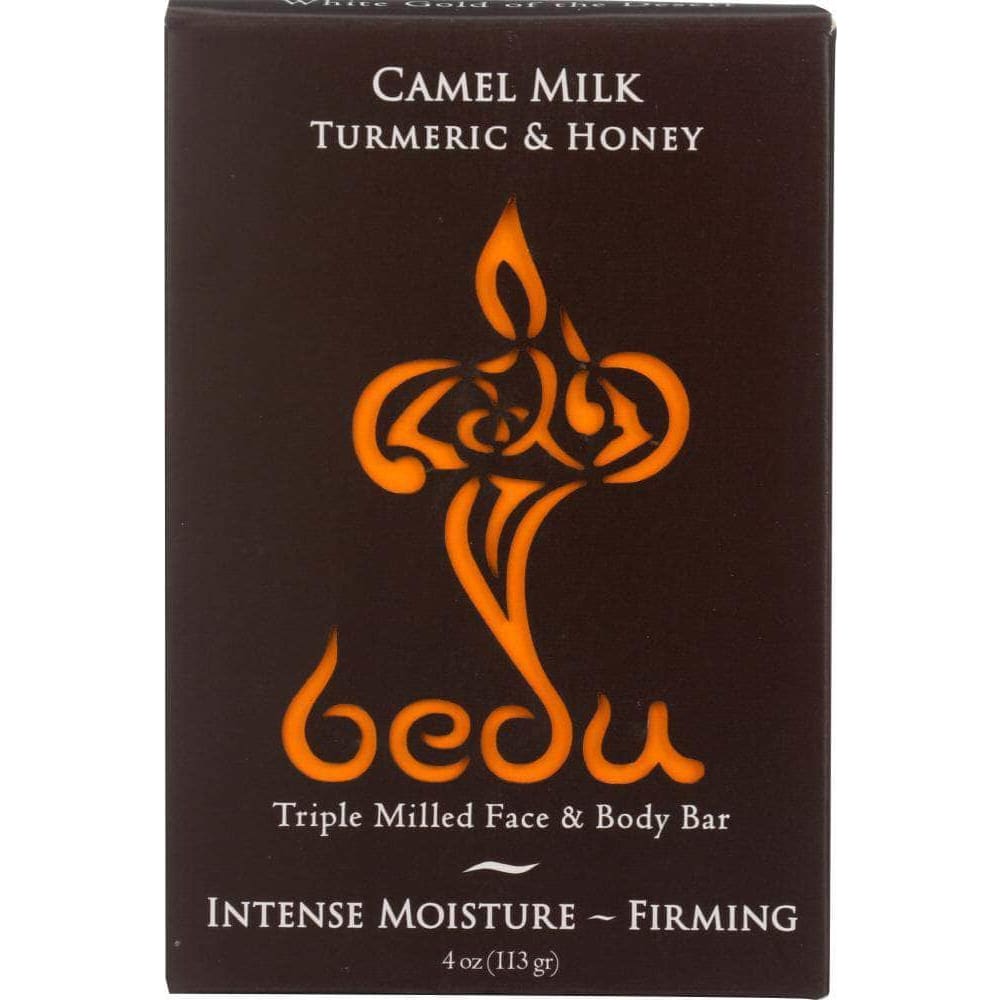 Bedu Bedu Turmeric and Honey Camel Milk Soap Bar, 4 oz