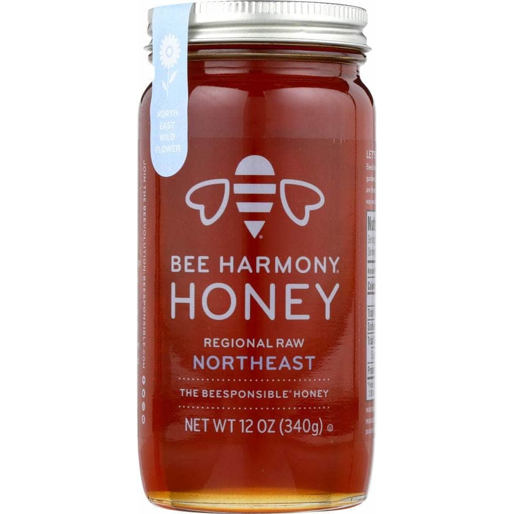 Bee Harmony Bee Harmony Regional Raw Northeast Honey, 12 oz