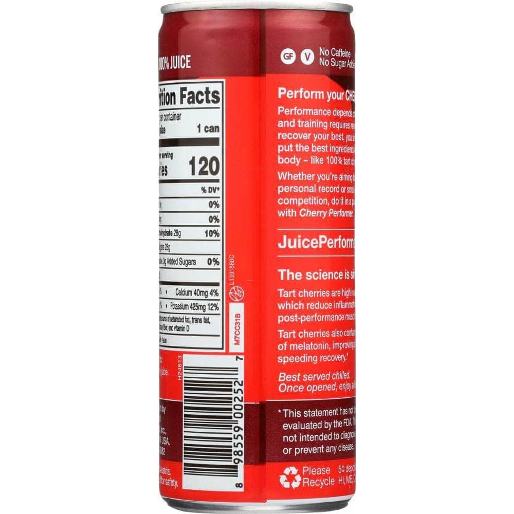 Juice Performer Beet Performer Tart Cherry Juice, 8.4 oz