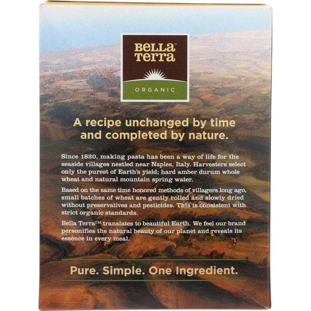 BELLA TERRA Grocery > Meal Ingredients > Noodles & Pasta BELLA TERRA: Organic Whole Wheat Penne Rigate Pasta, 12 oz