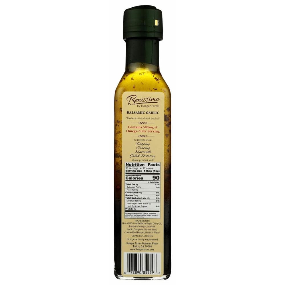 BENISSIMO Grocery > Cooking & Baking > Cooking Oils & Sprays BENISSIMO Balsamic Garlic Oil, 8.1 oz