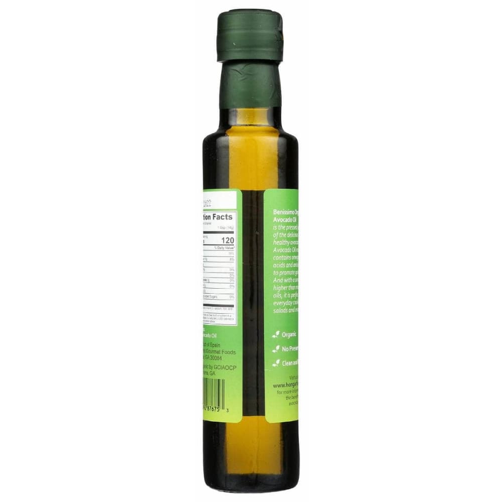 BENISSIMO Grocery > Cooking & Baking > Cooking Oils & Sprays BENISSIMO Organic Avocado Oil, 8.45 fo