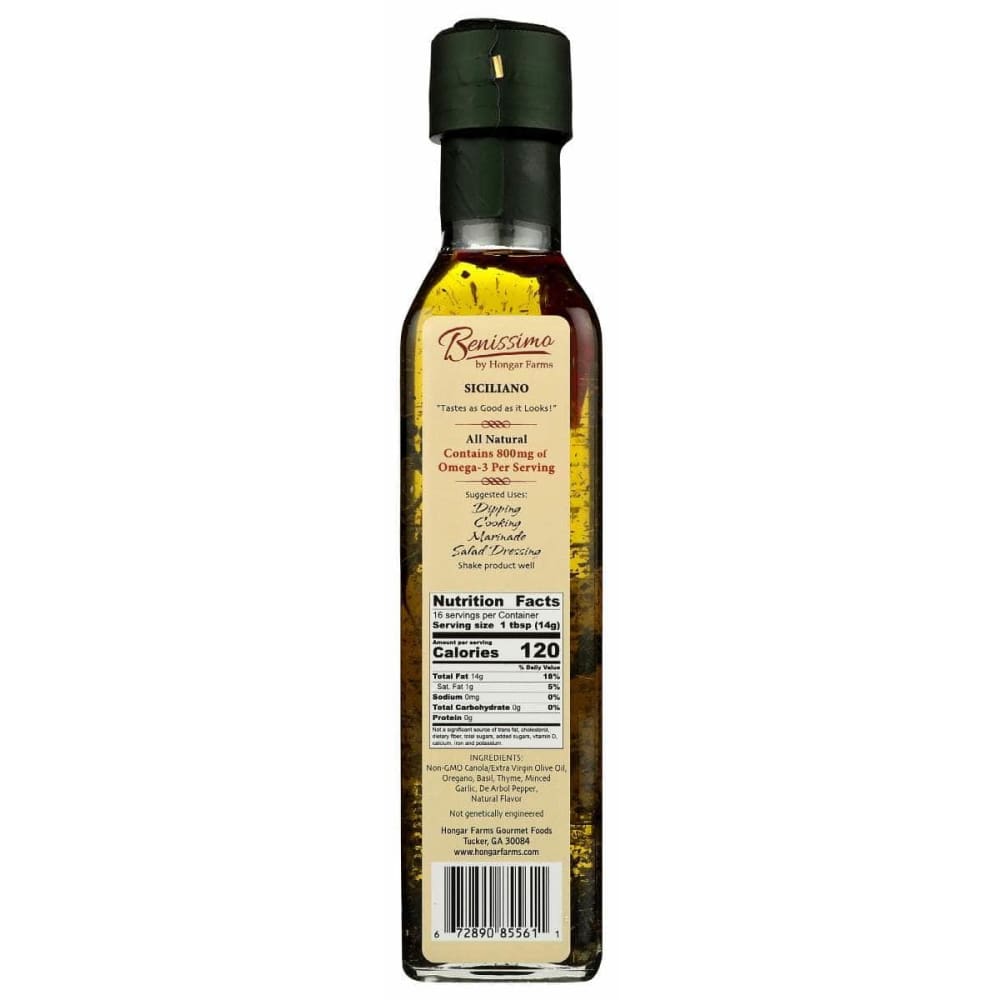 BENISSIMO Grocery > Cooking & Baking > Cooking Oils & Sprays BENISSIMO Siciliano Garlic Oil, 8.1 oz