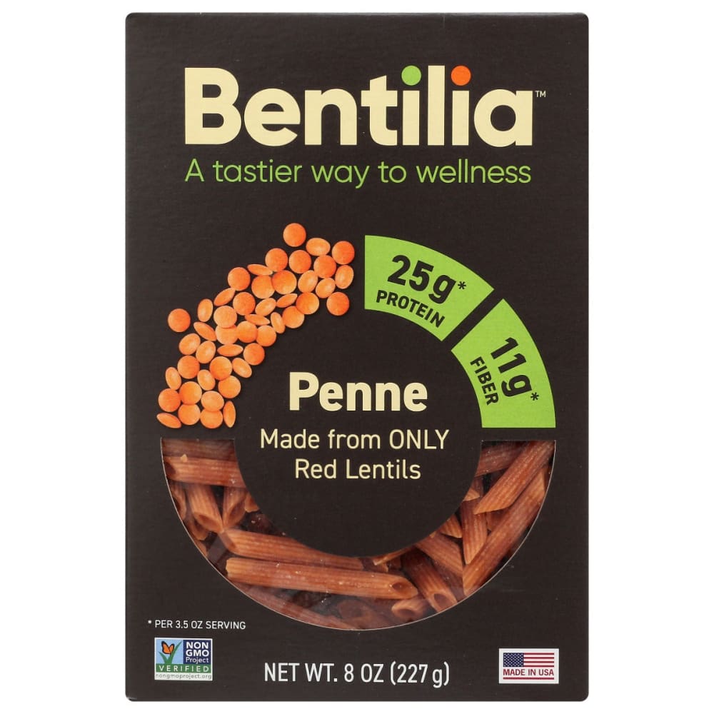 BENTILIA: Red Lentil Penne 8 oz - Grocery > Meal Ingredients > Noodles & Pasta - BENTILIA