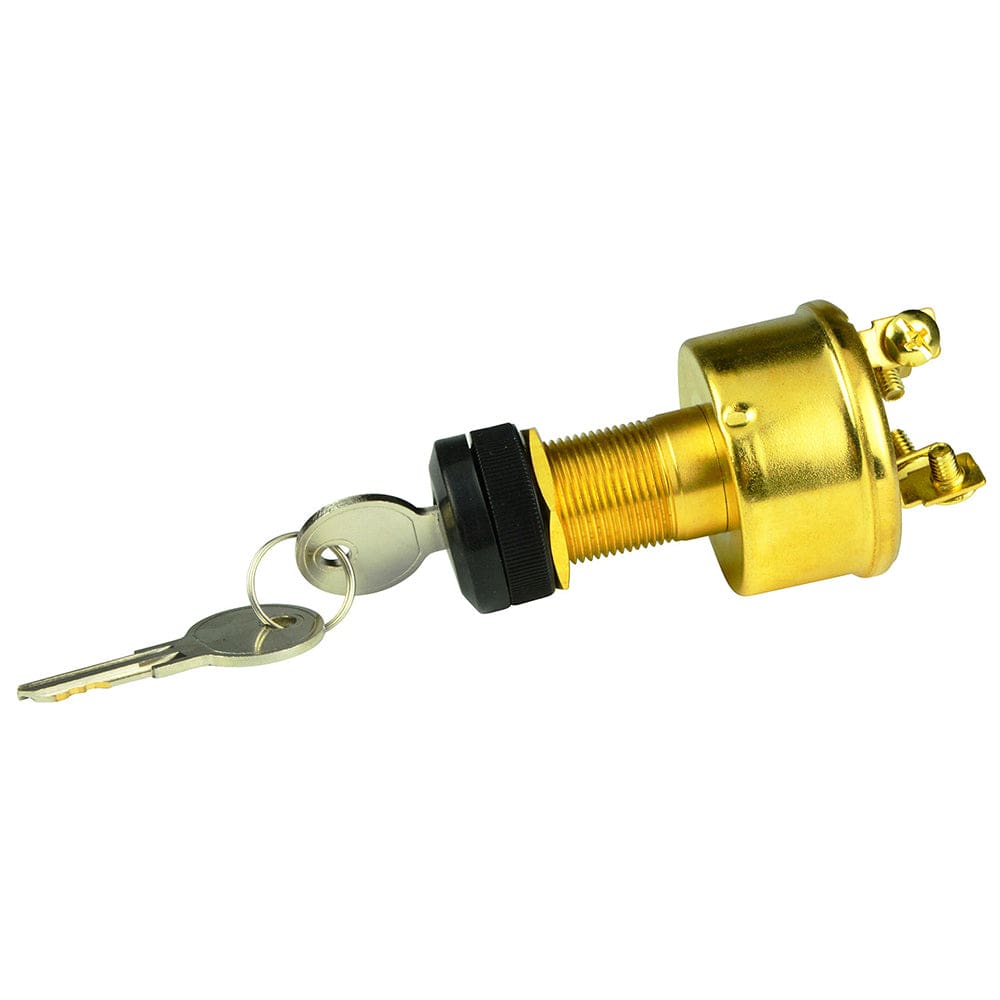 BEP 4-Position Brass Ignition Switch - Accessory/ OFF/ Ignition & Accessory/ Start - Electrical | Switches & Accessories - BEP Marine