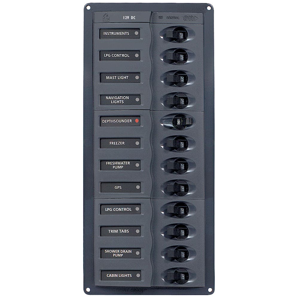 BEP DC Panel - 12-Way - No Meter - Vertical - Electrical | Electrical Panels - BEP Marine