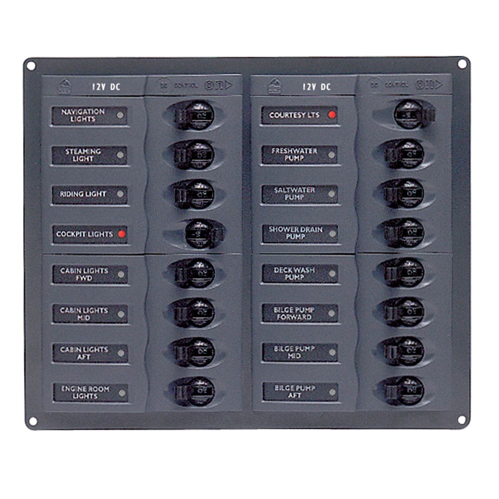 BEP DC Panel - 16-Way - No Meter - Electrical | Electrical Panels - BEP Marine