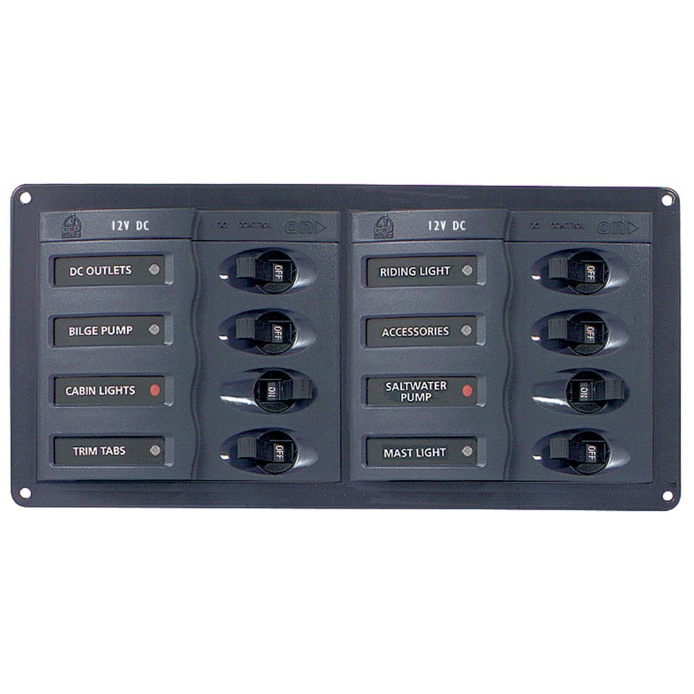 BEP DC Panel - 8-Way - Horizontal - Electrical | Electrical Panels - BEP Marine